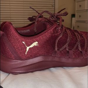 Puma Burgundy Tennis Shoes